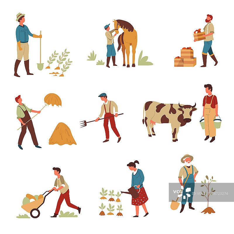 农民农业和农作物畜牧图片素材