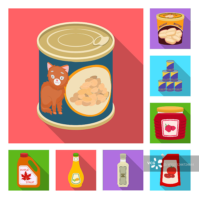 罐头和食品图标元素图片素材