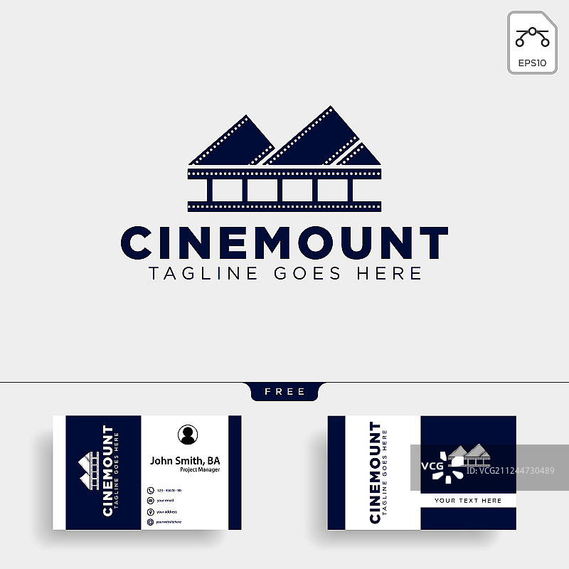 山地电影logo模板图片素材