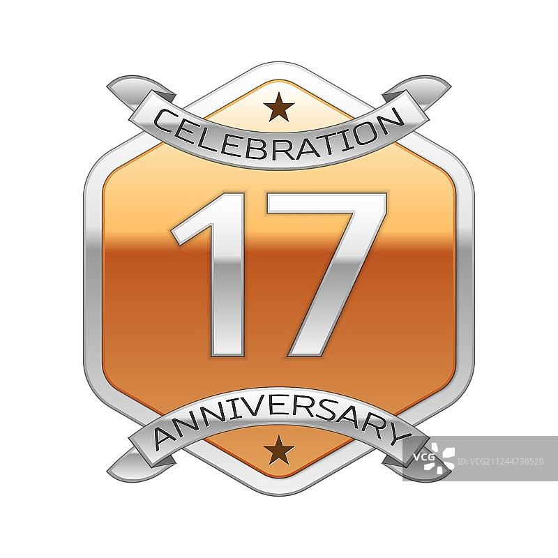 17周年银色庆典图片素材