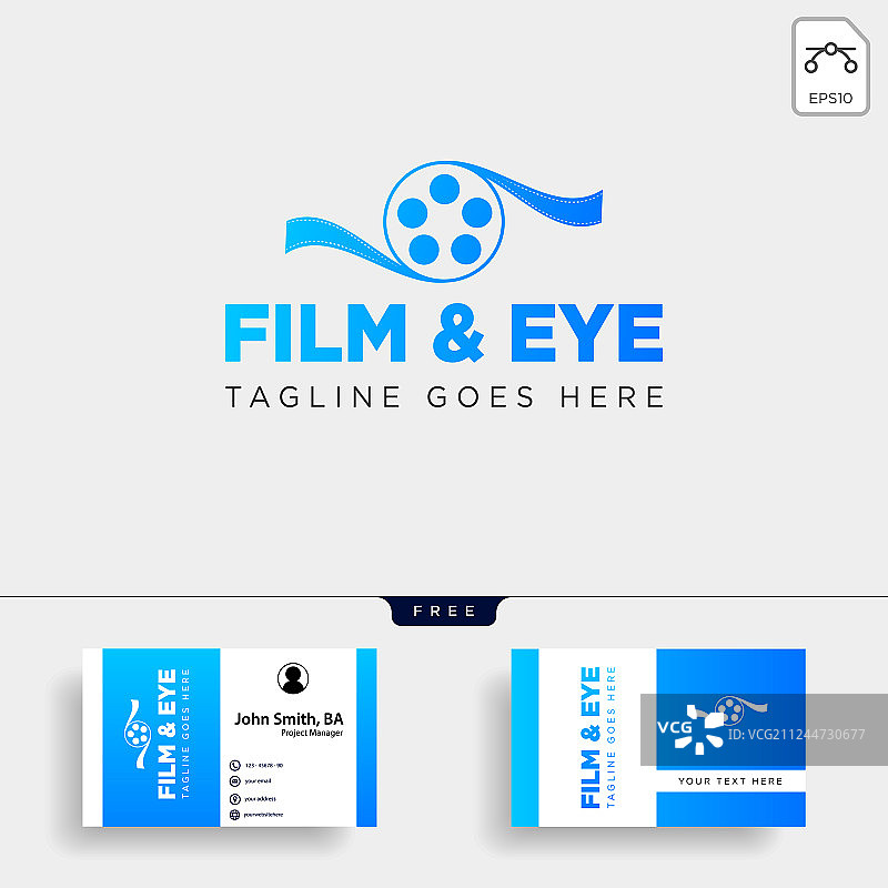 眼睛电影工作室娱乐简约标志图片素材