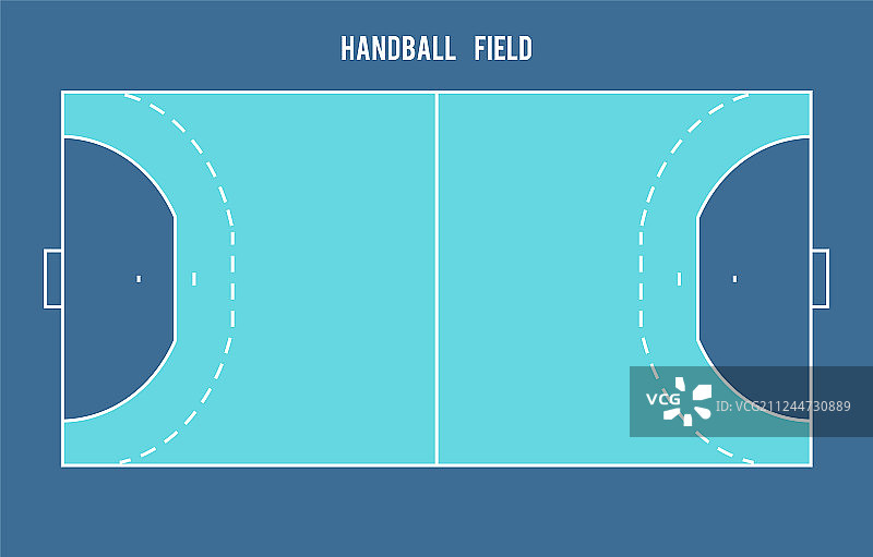 手球场地顶视图图片素材