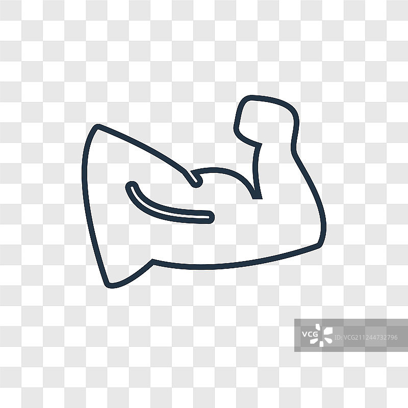 肌肉概念线性图标图片素材