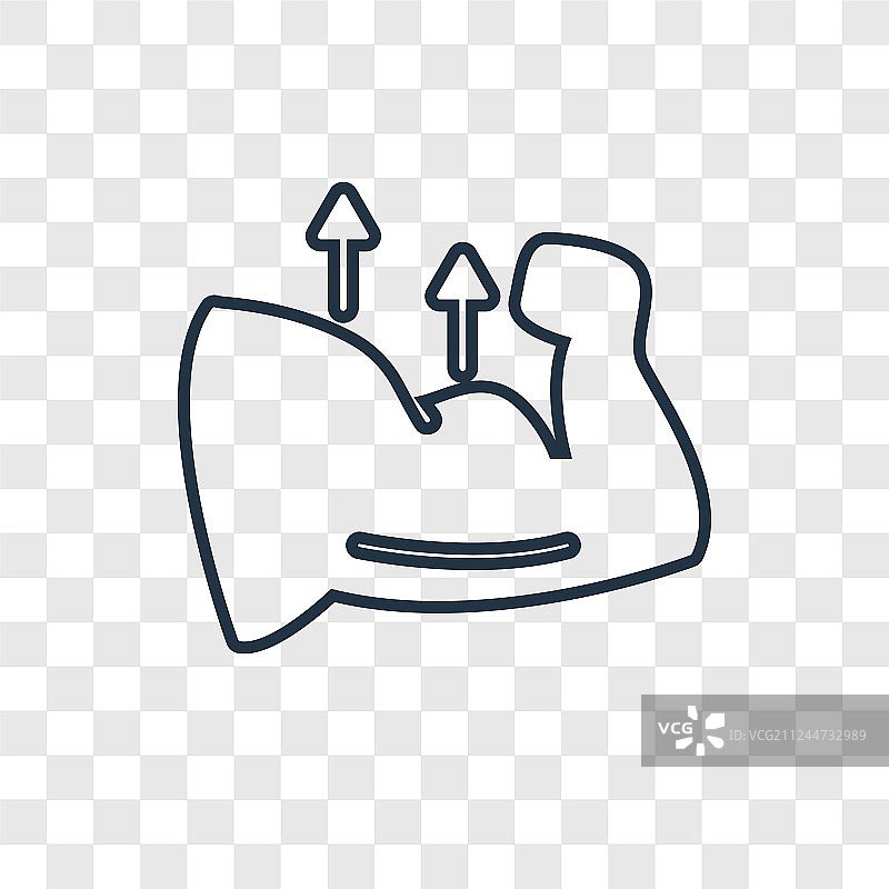 肌肉概念线性图标图片素材