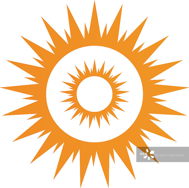 通用太阳标志图标模板图片素材
