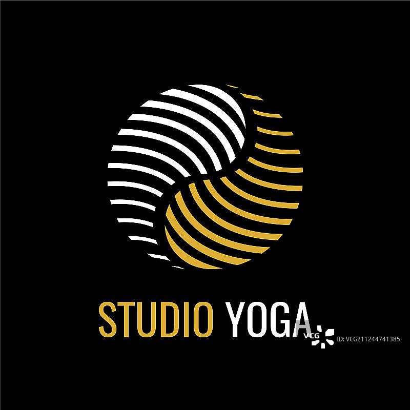 阴阳和谐平衡抽象标志图片素材