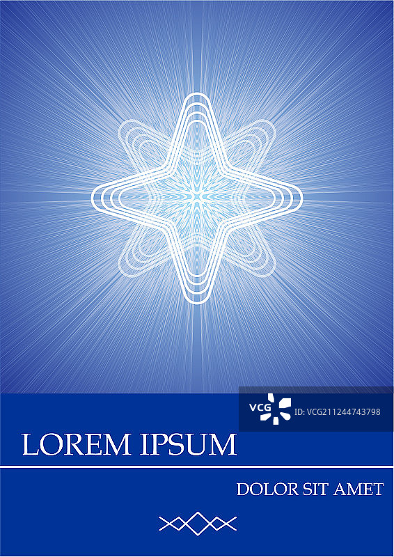 抽象蓝色背景与白色装饰图片素材