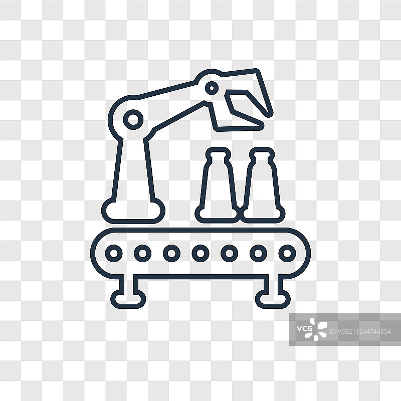 传送带概念线性图标图片素材