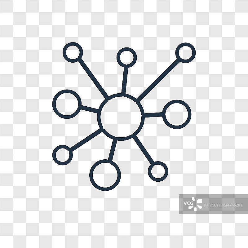 网络概念线性图标图片素材