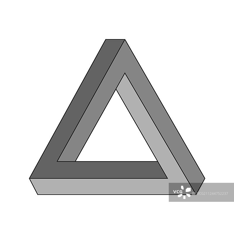 彭罗斯三角形几何光学图片素材