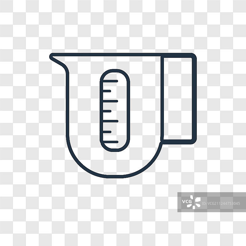 线性测量杯概念图标图片素材