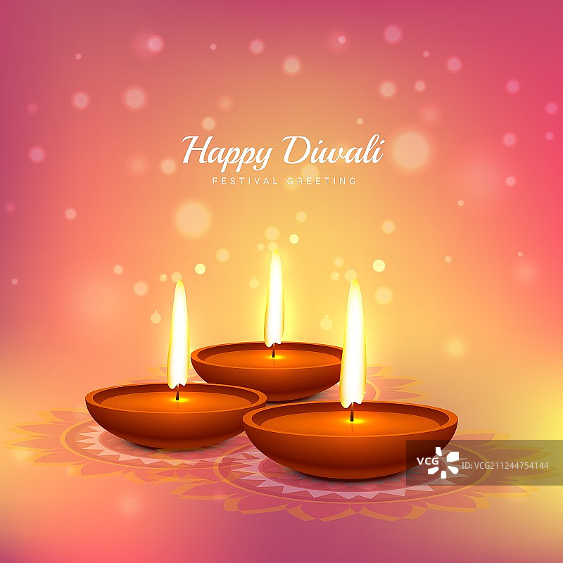 排灯节贺卡设计背景图片素材