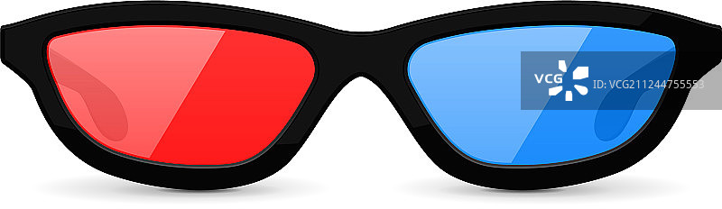 3D电影红蓝眼镜图片素材
