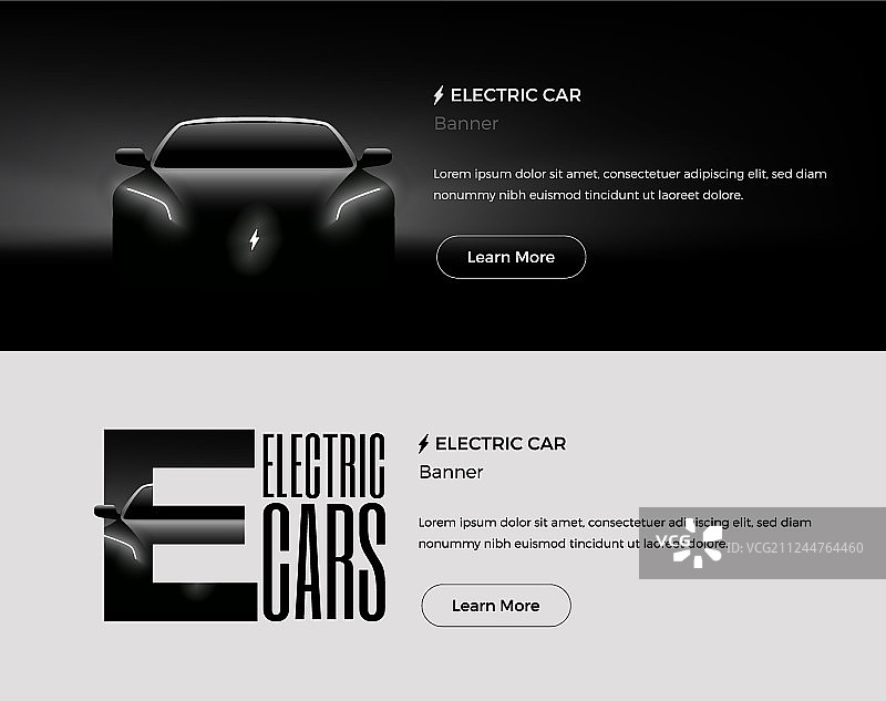 电动汽车banner模板图片素材