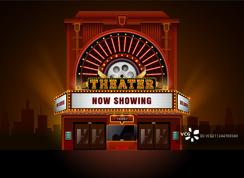 剧院电影院建筑图片素材