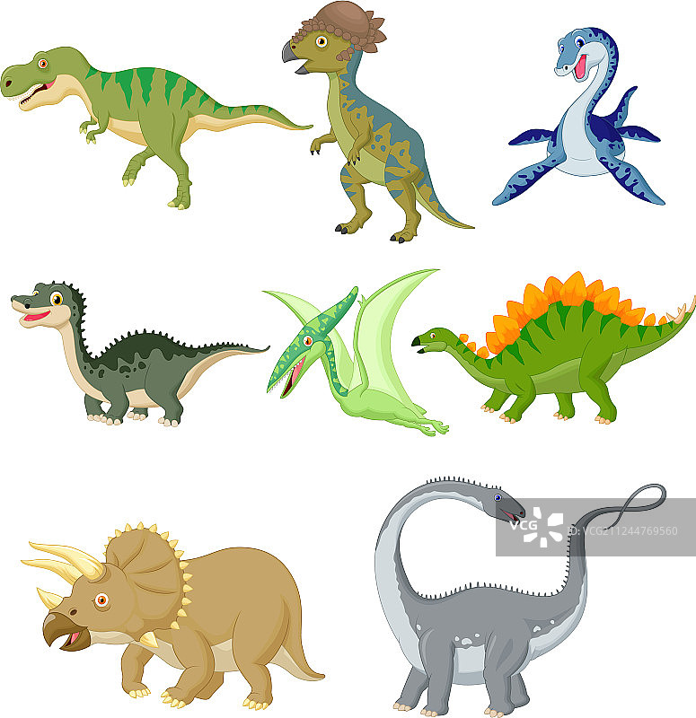 卡通恐龙合集图片素材