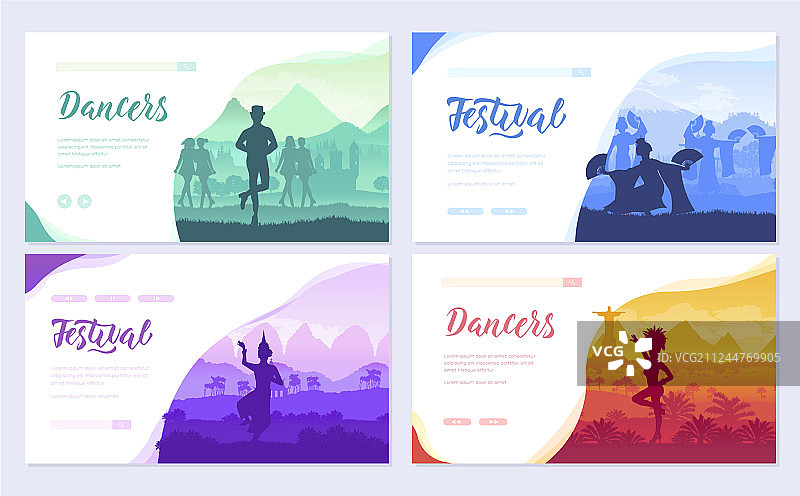 世界各地的传统舞蹈图片素材