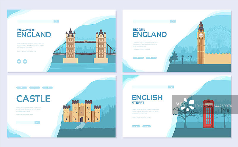 英格兰国家装饰旅游概念图片素材
