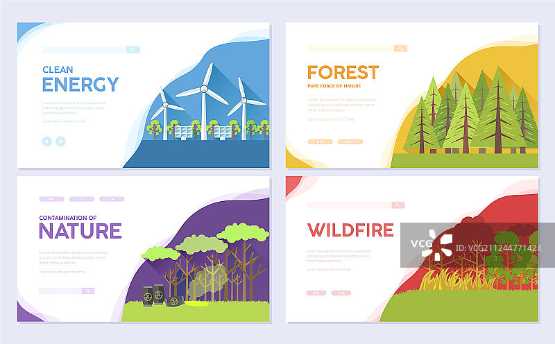 生态日宣传册图片素材