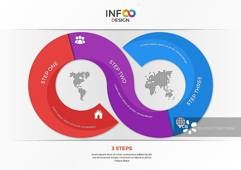 无限符号信息图模板图片素材