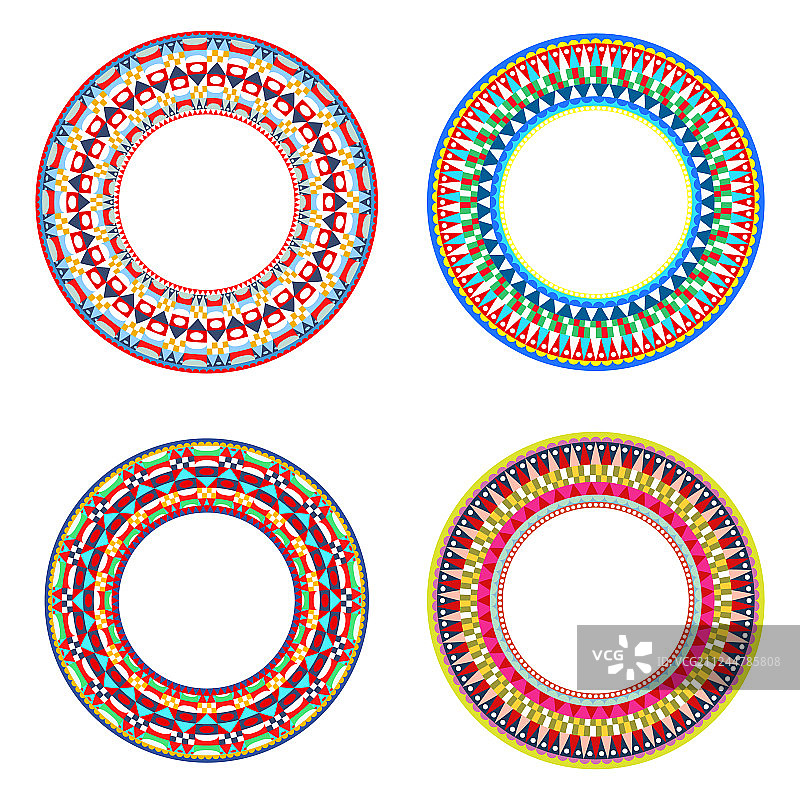 非洲马赛珠子项链设计图片素材