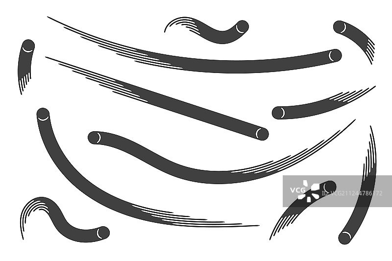 白色背景上孤立的球类运动笔刷模板图片素材