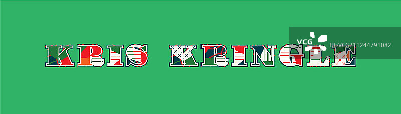 圣诞老人概念文字艺术图片素材