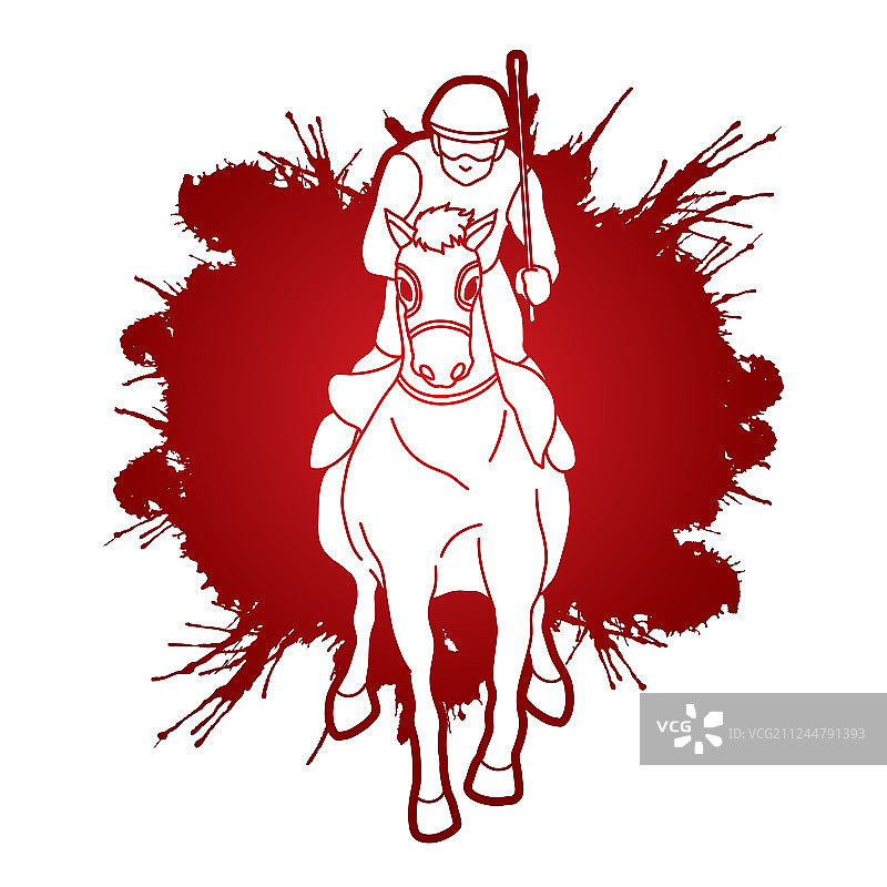 赛马：骑师与赛马图片素材