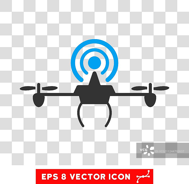 Wifi中继器无人机Eps图标图片素材