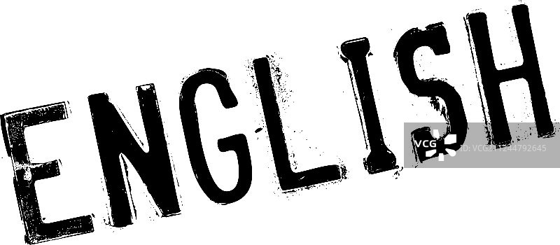 英文橡胶印章图片素材