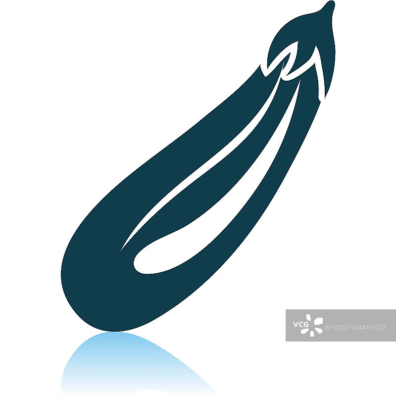 灰色背景上的茄子图标图片素材