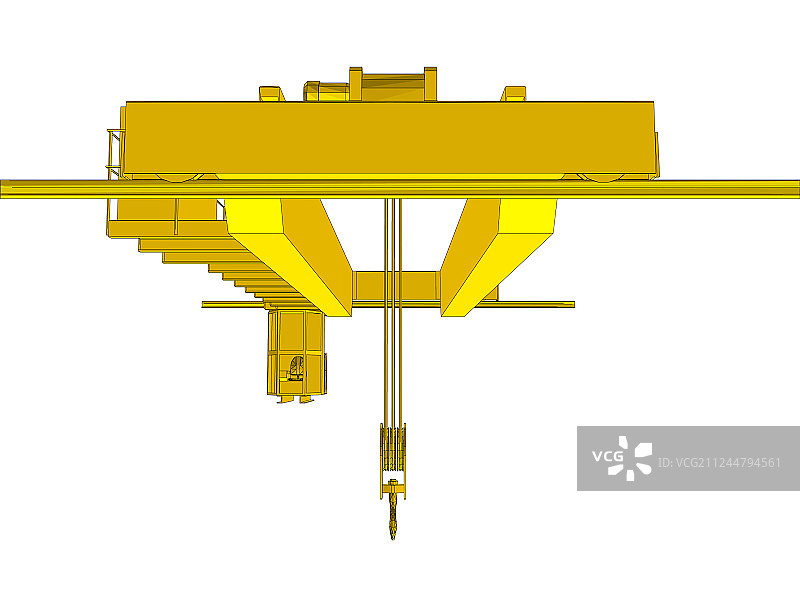 工厂桥式起重机图片素材