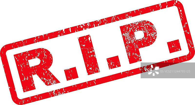 RIP橡胶印章图片素材