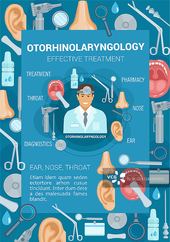 耳鼻喉科医疗诊所banner设计图片素材