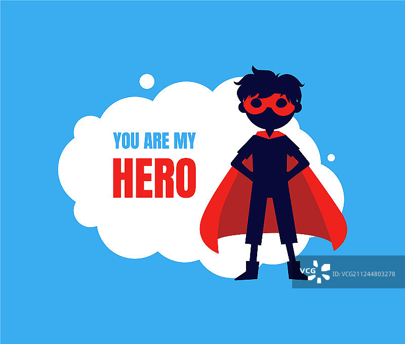 你，我的英雄，超级英雄服装可爱男孩banner图片素材
