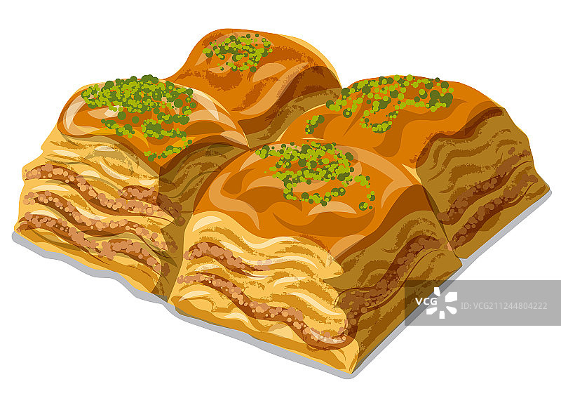 甜点果仁蜜饼图片素材