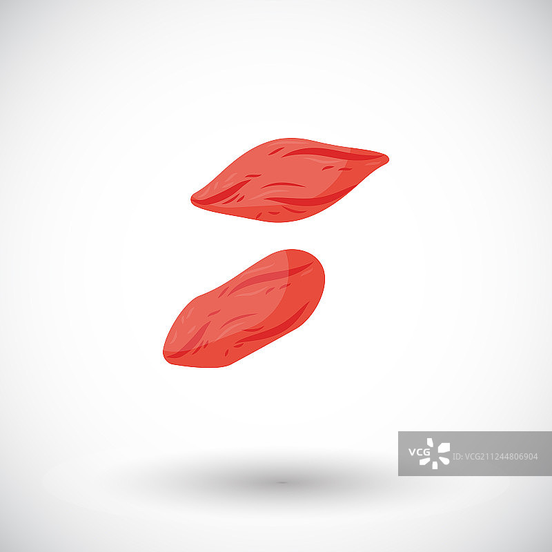 枸杞干扁平图标图片素材