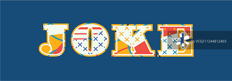 玩笑概念文字艺术图片素材