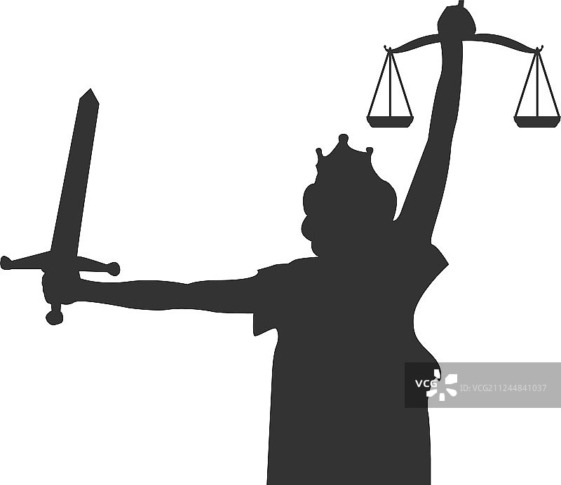 正义女神图形设计元素图片素材