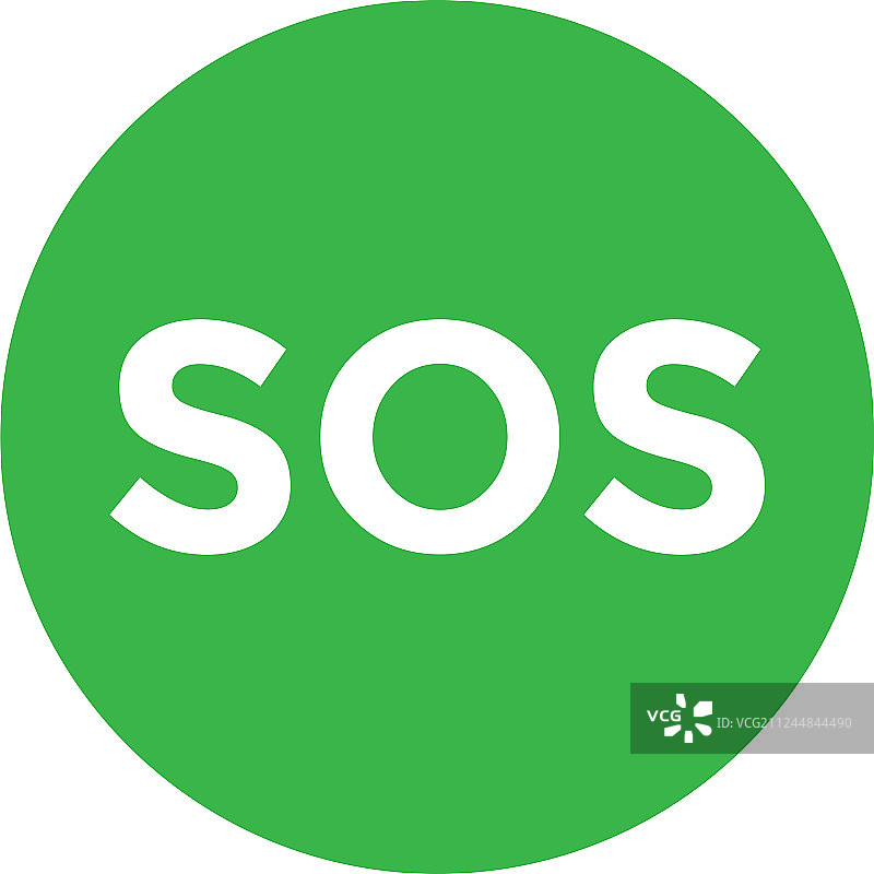 孤立的SOS图标设计模板图片素材