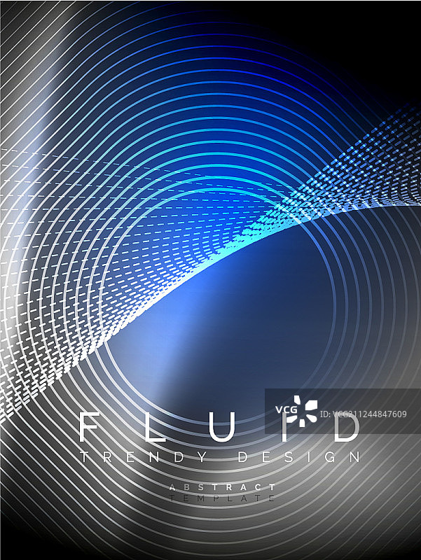 氖发光的波，神奇的能量和光运动图片素材