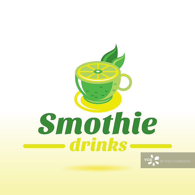 新鲜水果饮品吧Logo图标扁平果汁图片素材