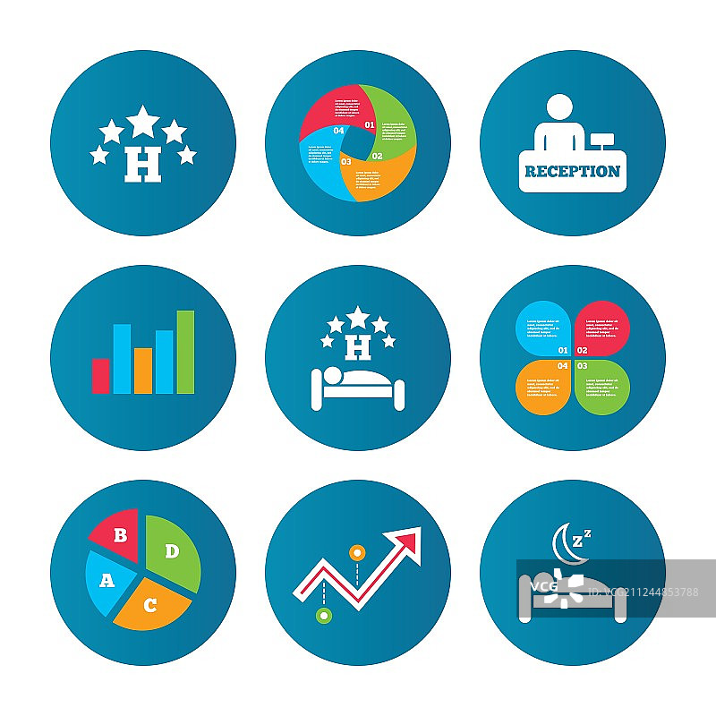 五星级酒店图标图片素材