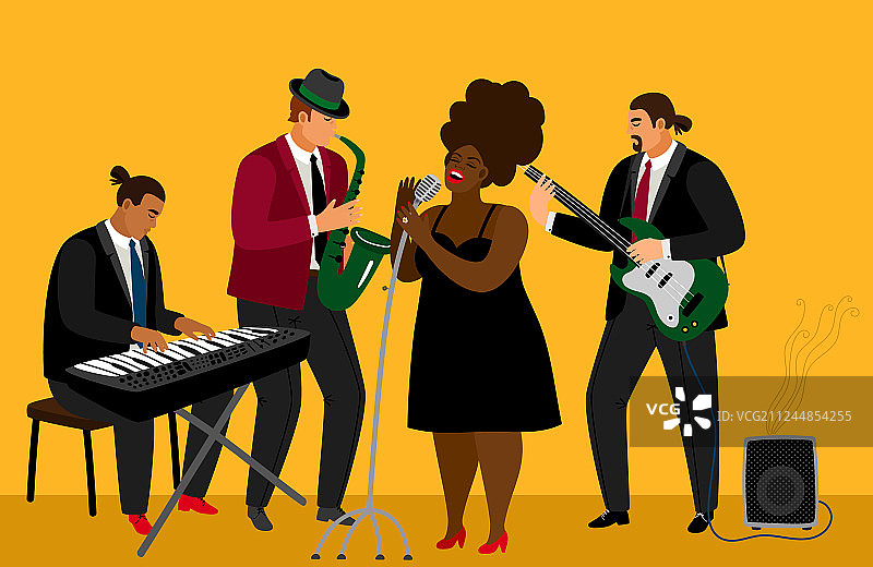 爵士乐队图片素材