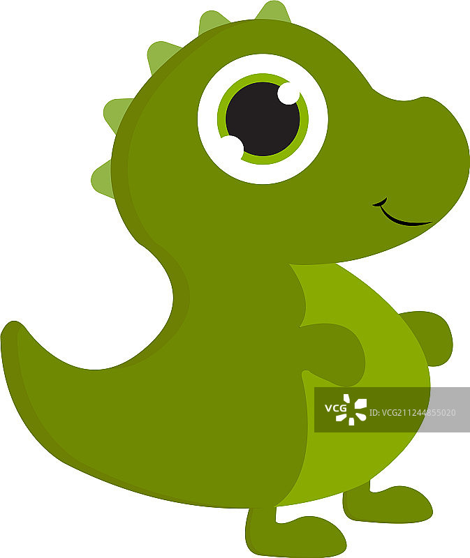 绿色的恐龙图片素材