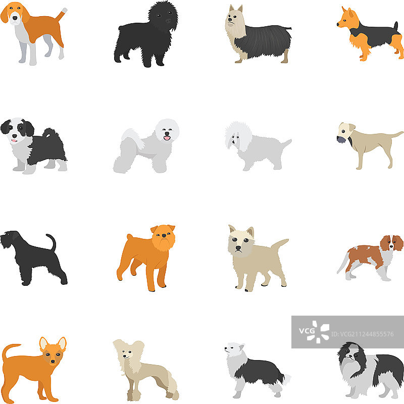 狗品种图标图片素材