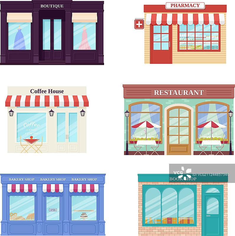 店铺店面外墙图片素材