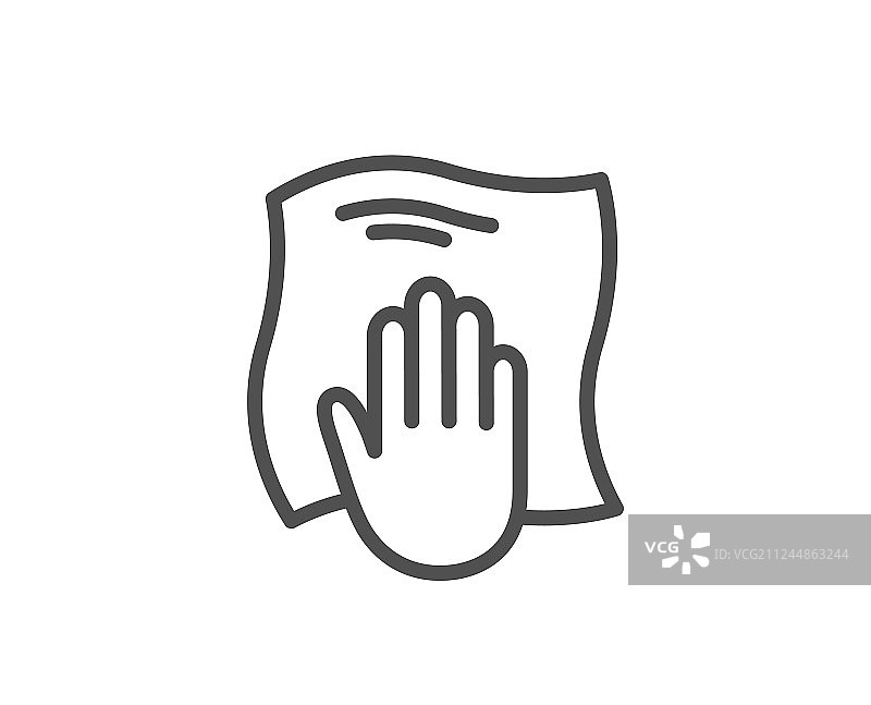 抹布清洁布线条图标图片素材