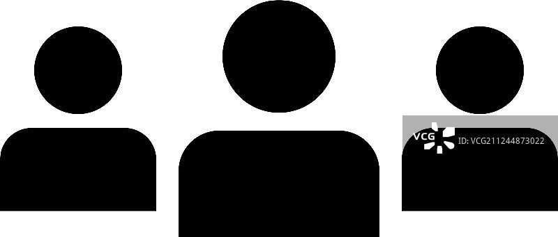 男性群组头像图标图片素材