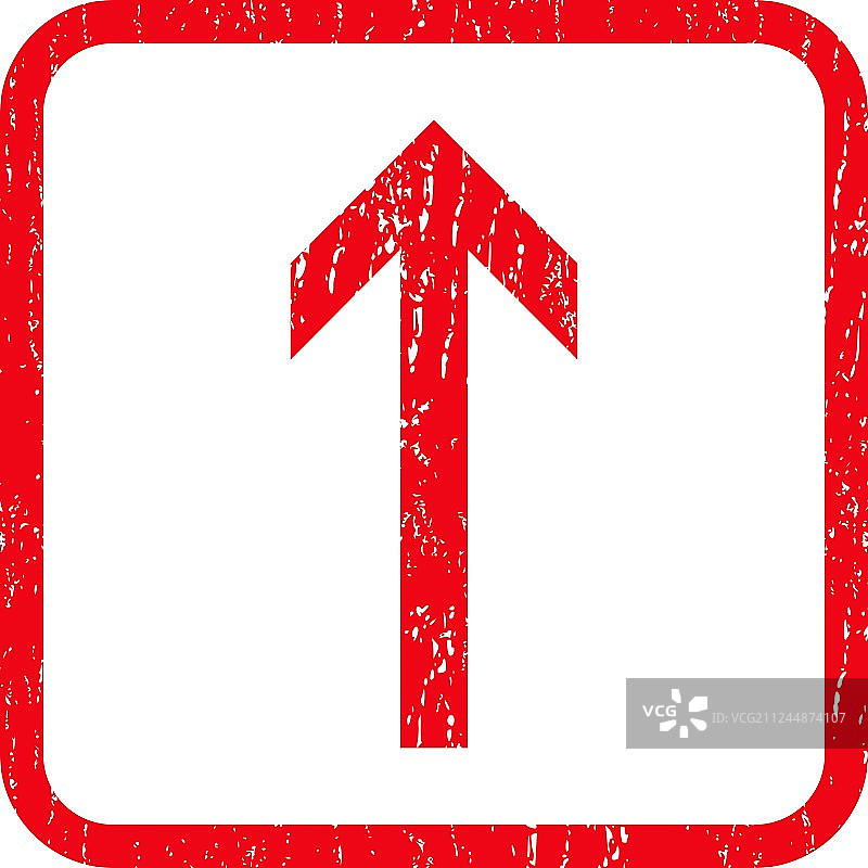 箭头向上图标橡胶印章图片素材